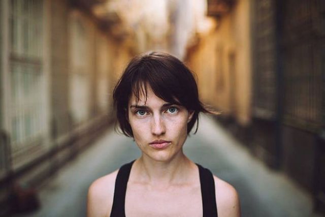 Curtain Bangs Hairstyles - center-parted bangs